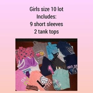 LOT of girls size 10 shirts